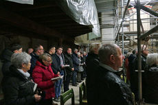 Heilige Messe auf der Baustelle zum 4. Advent (Foto: Karl-Franz Thiede)